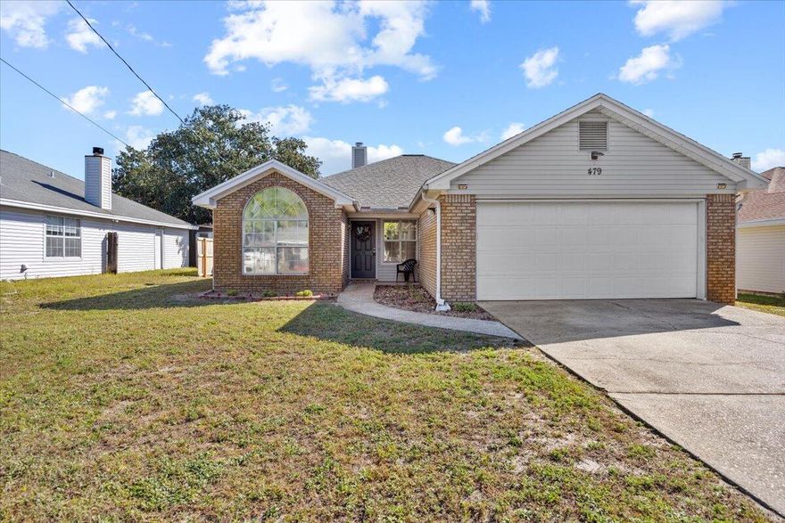 Welcome to this charming 3-bedroom, 2-bath Home offering 1,325 square feet of comfortable living space perfectly situated just 2.5 miles from Hurlburt Field! Whether you're commuting for work or looking for an Investment opportunity, this location can't be beat.Step inside to a bright, functional floor split plan designed for easy living. The fenced backyard provides a private space for relaxing, entertaining on the covered patio while letting pets play. With a 2023 HVAC system and PAID OFF Solar Panels, this Home offers modern efficiency and low utility costs -- a huge plus for Homeowners and Investors alike!  Call for your private tour!