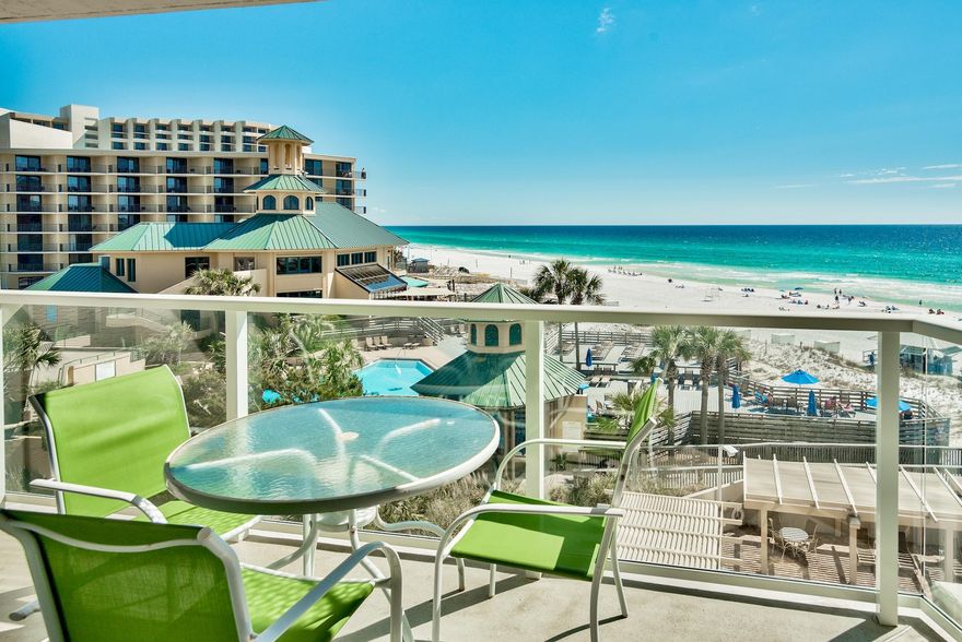 Enjoy the sea breeze from your private balcony overlooking beautiful east facing views of the Beach House Pool Deck, sandy white dunes and emerald waves of the gulf. With windows in every room you will always have picturesque views of the gulf and Sandestin Golf and Beach Resort. In addition to the queen sleeper sofa, there is a separate room with a double bed. This Rental capable studio located on the 5th floor of Beachside Two offers a gulf front community pool, fitness center, covered parking, and beach access.