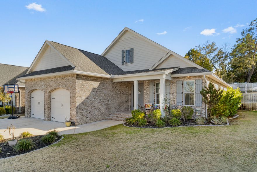 Welcome home to this beautifully upgraded, single-level residence offering everyday comfort and practical luxury on a nearly quarter-acre lot. With durable brick and Hardie board construction, generous outdoor space, and a well-designed layout, this property delivers style and function.The interior features a lovely open living area abundant with natural light, and anchored by a kitchen any home chef would love. Quartz countertops, soft-close cabinetry, premium Bosch appliances, gas stove, ample storage, crown molding, and 10' raised ceilings create an inviting and functional living space.This home has a smart floorplan and lives large. Three bedrooms are located on one side of the home, including two guest bedrooms connected by a shared bathroom with double vanities. The primary suite offers a peaceful retreat with a frameless tile shower, and spacious walk-in closet. 

On the opposite side, the fourth bedroom and third full bath provide excellent privacy for guests, multigenerational living, or home office.

Outdoor living is equally impressive. The oversized 13' x 20' screened and enclosed back porch overlooks the fully fenced backyard with no direct rear neighbors. 

Upgrades include a brand-NEW irrigation system, all-LVP and tile (no carpet!), and a natural gas connection for outdoor grilling. An oversized two-car garage adds valuable storage and everyday convenience. Efficiency and peace of mind come standard with impact-rated windows and doors, and a tankless water heater.

Conveniently located just 6 miles from Eglin Air Force Base, 12 miles from Duke Field, and 17 miles from Hurlburt Field, this property offers easy access for commuters while remaining close to shopping, dining, and everyday amenities. The property is zoned to Niceville High School.

Qualified VA buyers may take advantage of a 2.75% assumable interest rate using full entitlement.

This residence is move-in ready and designed for comfort and long-term living. Video tour upon request.