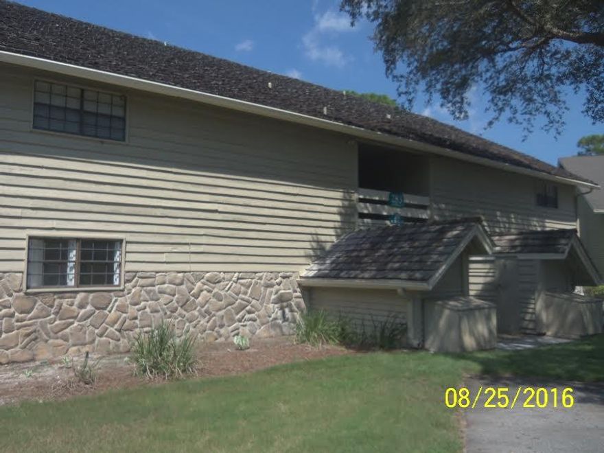 REO...Popular resort area with golf course, tennis courts, beach access and pool. These units do not turn over often. Interior needs significant work and is being sold AS IS. This property has 2 HOAs. Seascape is the Master Association and Gulf Coast Management is is HOA for Golf Villas Phase III. See documents for the HOA association fee details. DON'T WAIT...YOU'LL BE TOOO LATE.