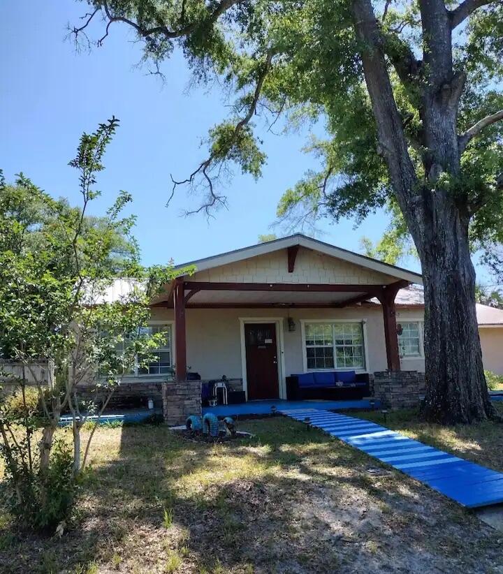 Comes now the Cozy Cottage of St. Andrews. Within 3 miles from Downtown Panama City, 1 mile from Uncle Ernie's and the Shrimp Boat, and 10 miles from St. Andrew's State Park, this property is on a corner lot. It features 3 bedrooms and 2 bathrooms, an open kitchen/dining room floor plan with the master bedroom split from the other bedrooms on each side of the house. There's no need to worry about your car getting rained on with the garage, and don't forget the backyard!