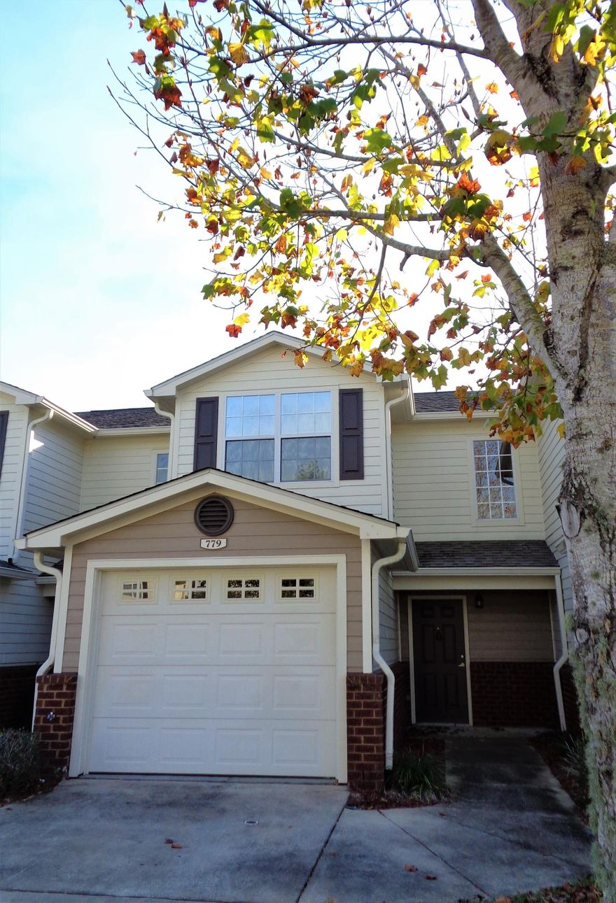 VACANT & MOVE IN READY!  Located South of I-10 close to Duke, 7th Special Forces & Eglin, in Eagles Landing, a highly sought-after community! 2 bedroom, 2.5 bathroom with a single car garage, under stairs storage. Lots of crown molding, ceiling fans in living and bedrooms. There are two masters, yes, two masters, both with on-suite bathrooms. Both bedrooms have a walk in closet, back master has an additional smaller closet. Kitchen has flat top stove with microwave, refrigerator with ice maker, dishwasher & disposal. The HVAC was replaced in September of 2020!  Measurements are approximate, verify as needed. Selling Brokerage & Eagles Landing Townhomes are owned by the same parent company.