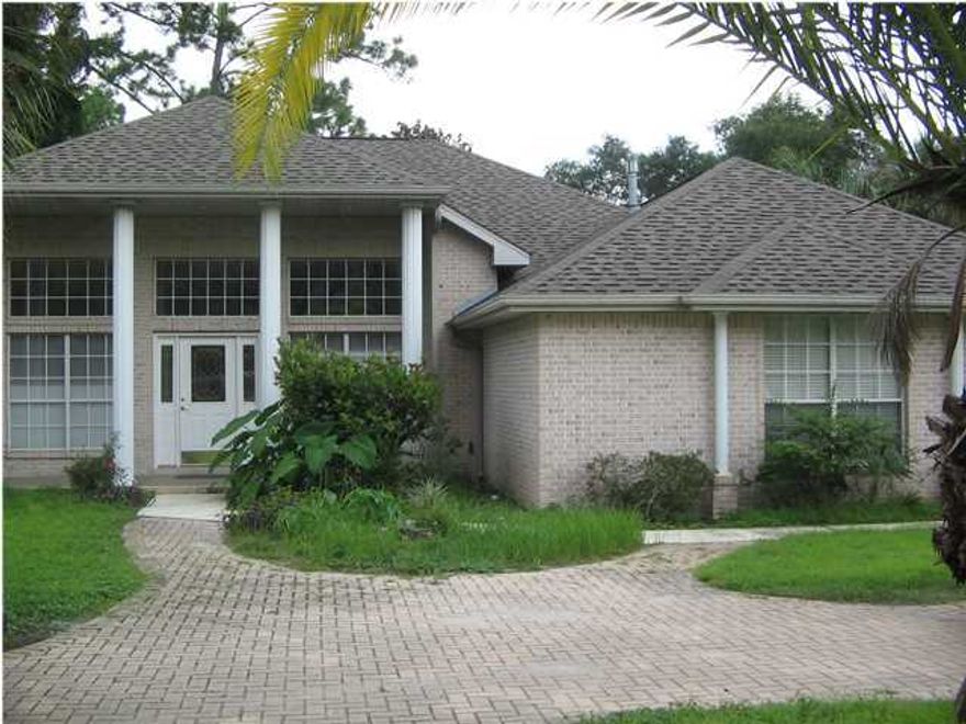 ''SHORT SALE'' sold ''AS IS'' Home offers 4 bedrooms and 2 baths, separate office. Master bath has double sided walk in shower. Very private fenced backyard with mature vegetation, screened patio for your morning coffee. Circle drive in the front along with a side entrance garage giving loads of parking space for your guest. Very well maintained! Buyer to verify all sq footage!