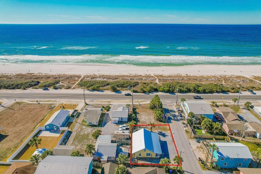 Welcome to your newly refreshed coastal retreat in the heart of Laguna Beach, Florida! This charming duplex offers stunning Gulf water views and endless possibilities--whether you're looking for a full-time residence, a vacation rental, or a savvy investment opportunity. Located on the desirable west end of Panama City Beach, this property sits just steps from the sugar-white sands and emerald waters, with no commercial development on the beachside of Front Beach Road, preserving the peaceful, laid-back atmosphere that Laguna Beach is known for.Each side of the duplex features its own private entrance, spacious layout, and full kitchen, making it ideal for multi-generational living, rental income, or both. Side A includes two comfortable bedrooms, one full bathroom, a welcoming Florida room, and an open-concept living and dining area. Side B offers a similar layout with two bedrooms and the bonus of two full bathrooms, providing extra convenience and privacy. Both units have been tastefully staged with all-new furniture and coastal-inspired decor, capturing the breezy, artistic vibe that defines life in Laguna Beach.

Recent upgrades ensure peace of mind and low-maintenance ownership. The property boasts brand-new Hardie plank siding and fresh exterior paint, a new roof, and updated HVAC systems for year-round comfort. For those who love to travel or host guests with RVs, there's even an RV hookup and septic drain on-sitea rare and valuable addition in this beachside community.

She got a glow-up, and it shows! Inside and out, this duplex feels modern, welcoming, and move-in ready. Imagine sipping your morning coffee with Gulf views, walking just steps to the beach, or watching the sunset from your own slice of paradise. Whether you choose to live in one side and rent the other, use both as short-term rentals, or keep it all to yourself, the flexibility and charm of this property make it a true gem.

Don't miss your chance to own a beautifully updated piece of Panama City Beach's quiet west end. Coastal living, investment potential, and unforgettable viewsall wrapped up in one delightful package.