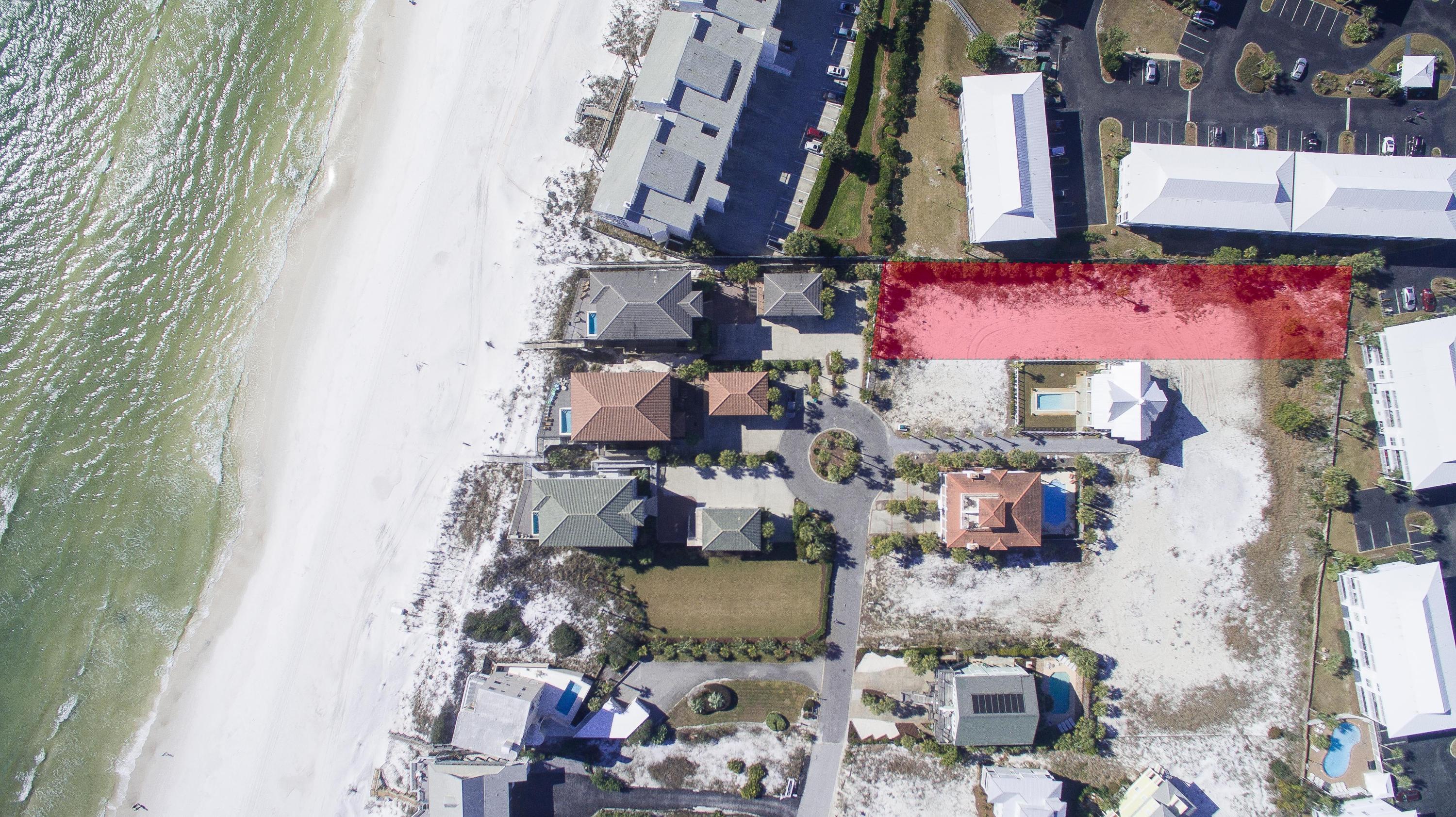 One tier off the beach. Best development deal on 30A. Want to live in Seagrove and walk out of your door and across a private walk over to the beach? How about bike to world-class dining/shopping? Don't want to live in a cookie cutter neighborhood and pay astronomical HOA dues? This 300 feet deep lot across the street from the beach and has a deeded access and private walk-over. Aside from the gulf view and cool breezes this lot offers a rarity along 30a: a 2-unit per lot zoning! Tap fees are paid and zoning is already in place for duplex.