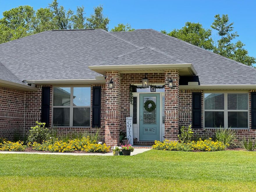 Absolutely gorgeous! This is a must see home in Plantation Woods S/D. Homeowners call it their hobby farm. If you want the convenience and comfort of a new home in a community, but love the outdoors, a little gardening and maybe some chickens of your own, this is the home for you! Owners have done so much to make this 'nearly new' house into a home. Both inside and out is full of great features. From the gorgeous, open floor plan to the amazing exterior, there's so much to appreciate. Inside features beautiful wood look tile through the main part of the home. There's a beautiful kitchen island, gorgeous custom cabinets, split bedroom floor plan, 3 full bathrooms and so much more. Outside the backyard is privacy fenced, there's a beautiful firepit, fig and peach trees, garden spot, chicken