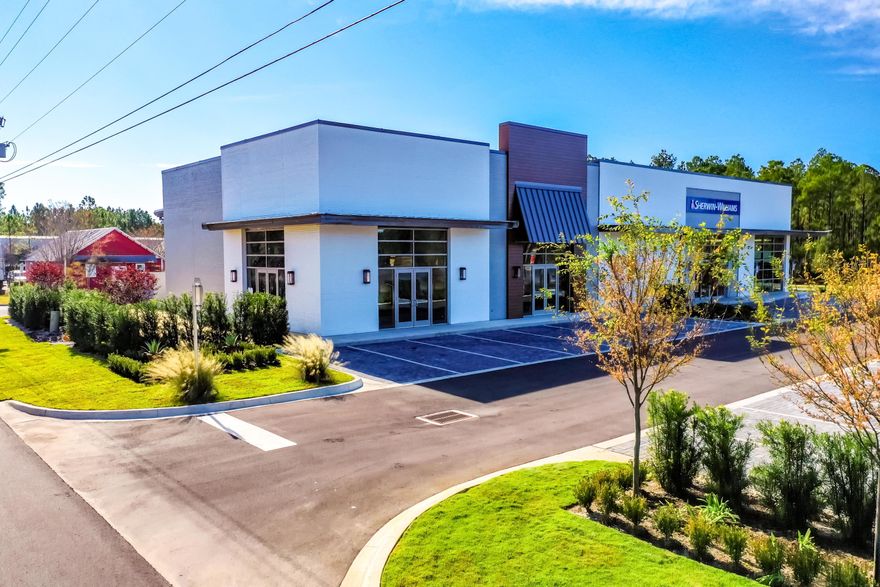 Exceptional New Retail Opportunity in Santa Rosa Beach, Florida! The site offers Light Industrial zoning, which is a rarity along Highway 98, and allows for a broad host of potential uses. The visibility of the site is outstanding, and its four corners and roadways around all four sides will provide efficient logistics and accessibility for deliveries and customers. The overall plaza measures 8,004 SF, of which Sherwin Williams Paint Store anchors 4,000 SF. The remaining two spaces measure 2,553 SF, which includes an 1,102 SF outdoor terrace, and an adjacent space, measuring 1,451 SF, respectively. The Annual Average Daily Traffic (AADT) according to the FDOT is 34,000.