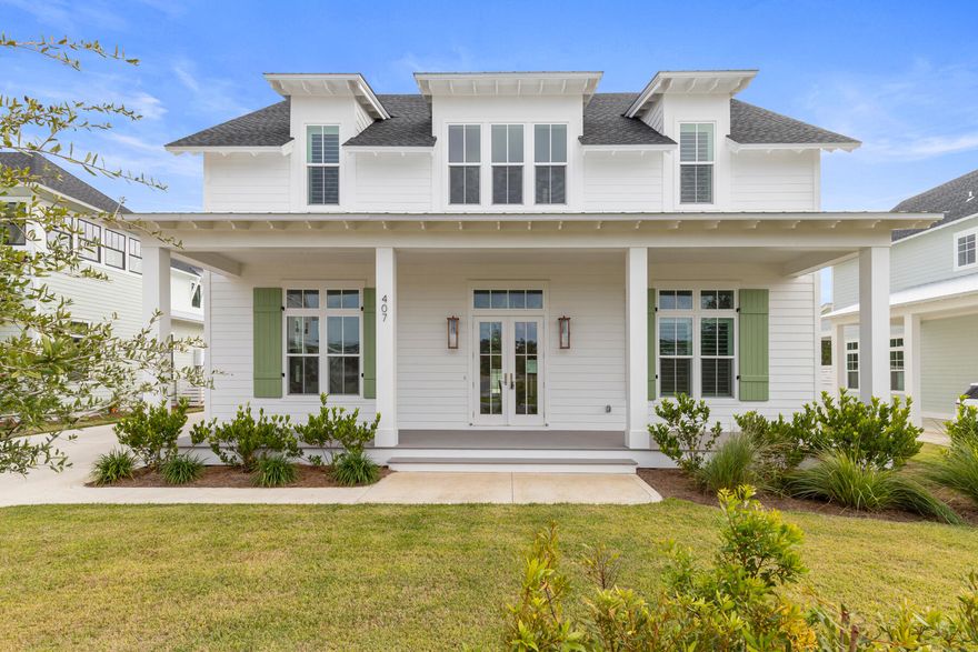 This newly completed home built by Cole Construction is the popular Rose Cottage plan, situated on a lot backing up to conservation area and has 5 bedrooms, 4.5 bathrooms, a detached 2-car garage and complete with an ultra sized pool+spa outdoor living package! MUST SEE!The moment you step inside, you'll be greeted with the grandeur of this stunning open-concept design by the spacious kitchen, dining area and living room all seamlessly connected. The primary bedroom, conveniently located on the the first floor, offers a peaceful retreat with its spacious layout and en suite bathroom complete with a soaking tub, walk-in shower and dual vanities. Upstairs offers additional 5 generously sized bedrooms and a den providing ample space for a growing family or hosting guests. This exquisite property offers luxury interior features including 12 foot ceilings throughout the first floor, prefinshed engineered wood flooring throughout, 8 foot solid core doors, shiplap in all common areas, choice of select quartz and granite countertops, Monogram stainless steel appliances with gas range and hood, Legacy shaker style cabinets with soft-close dovetail drawers, custom built closets, porcelain tile on shower walls and floors, a designer light package, plus more. The outdoor features include a private saltwater pool with elevated spa to overflow into pool, outdoor summer kitchen with 40" grill and storage doors, composite decking on front porch and expanded rear porch, an outdoor shower and a gas lantern on the front porch.

The Watersound Origins community is one of South Walton's most coveted neighborhoods for its exceptional amenities, beautiful new homes, and prime location. Amenities include the Village Commons pool & fitness center, sports courts, miles of nature trails, dock access to Lake Powell, unlimited golf, and lots of green space for outdoor play. The all new Watersound Town Center brings a new level of excitement and convenience to the community with a Publix Super Market, delicious restaurants, healthcare facilities, and more right at the entrance to the neighborhood!

*Pricing for inventory homes include lot premiums and may include optional upgrades. Added options/upgrades and pricing are subject to change. Please check with the on-site community specialists for the latest information for this home.