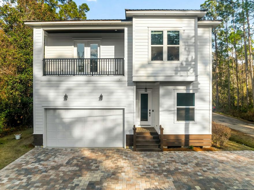Come see this stunning 5-bedroom, 4.5-bathroom home in Santa Rosa Beach. This ideal floor plan creates a relaxed flow, while large windows and doors provide abundance of natural light. On the first level, the entry opens to a well-appointed kitchen, complete with quartz countertops and top-of-the-line cabinets and appliances. The main living space leads to a spacious covered deck overlooking the private fenced backyard. A primary bedroom with an ensuite bathroom and walk-in closet, as well as an office, complete the first floor. The second level offers a large bonus living space, two spacious bedrooms connected by a jack-and-jill bathroom, and two additional bedrooms with ensuite bathrooms.