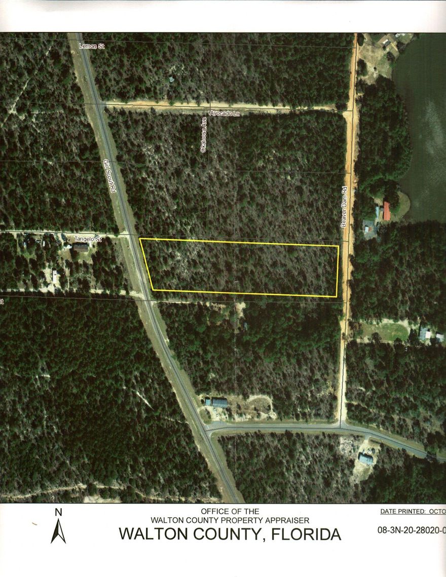 3.4 acre wooded parcel with paved road frontage. Subject property fronts onGirl Scout Road & Beaver Dam Road. Mossy Head water available to the property from Beaver Dam Rd. No HOA. Price right1