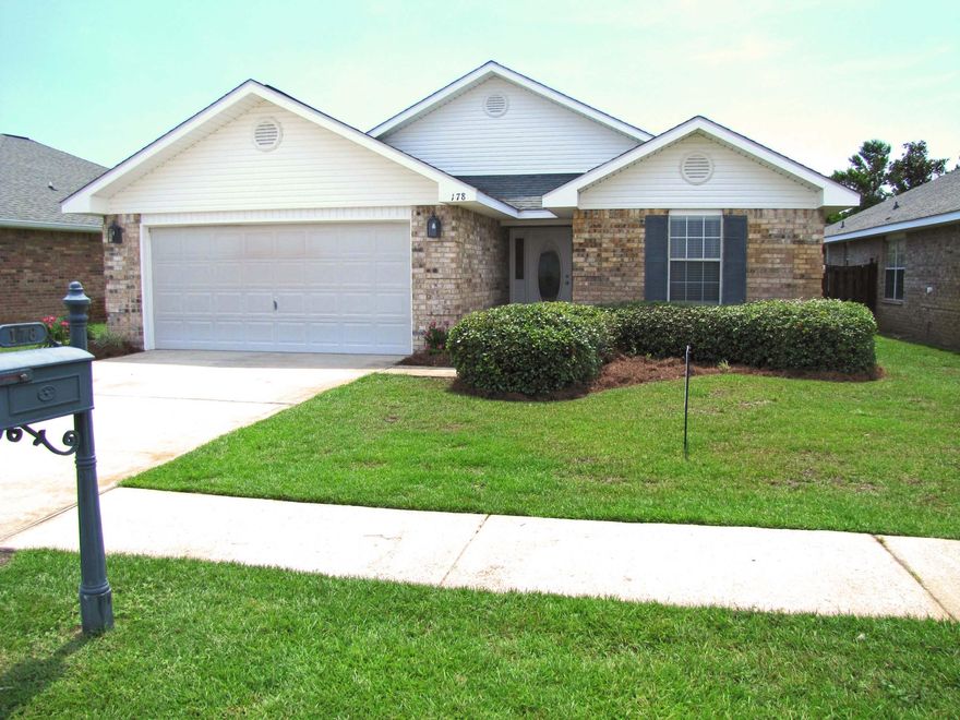 Live and play at the beach! Walk to deeded Beach access! Gated Community with access to the beach and 98! Updated with new flooring, new appliances, fresh paint, home is like new! New Washer and Dryer included! New tile and pebble shower in the master! Spacious and inviting, this home is a split 4 bedroom plan with 2 baths. The kitchen opens up to the dining area and big living room. New granite counters in the kitchen and baths. Nice Breakfast bar! 6ft Fenced backyard for privacy. Big yard with room for a Pool! You'll love it! Access to Natural Gas! All dimensions should be verified if important. Sellers are Broker and Agent. Short Term Rentals are Permitted and do Very Well with a Private Pool! Potential Gross Rents can be $40k to $70k! Very LOW Association Fees!