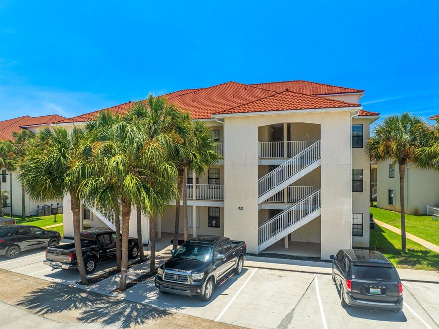 Step into your own slice of paradise at Horizon South, just a short stroll from the beach. This condo features a master bedroom on the main floor, a spacious loft with stunning Gulf views that serves as a second bedroom, and 1.5 baths. The open-concept living space enhances comfort & flow, perfect for both relaxation & entertaining. Ideally located near the beach, shops, restaurants, & Pier Park, this property lets you fully savor the beach lifestyle & everything Panama City Beach has to offer. Horizon South is known for its many amenities including: four pools, a hot tub, tennis, pickleball, and shuffleboard courts, a fitness center, & more ensuring there's something for everyone. It would make a great short-term rental or primary residence. *Measurements are approx. & should be verified