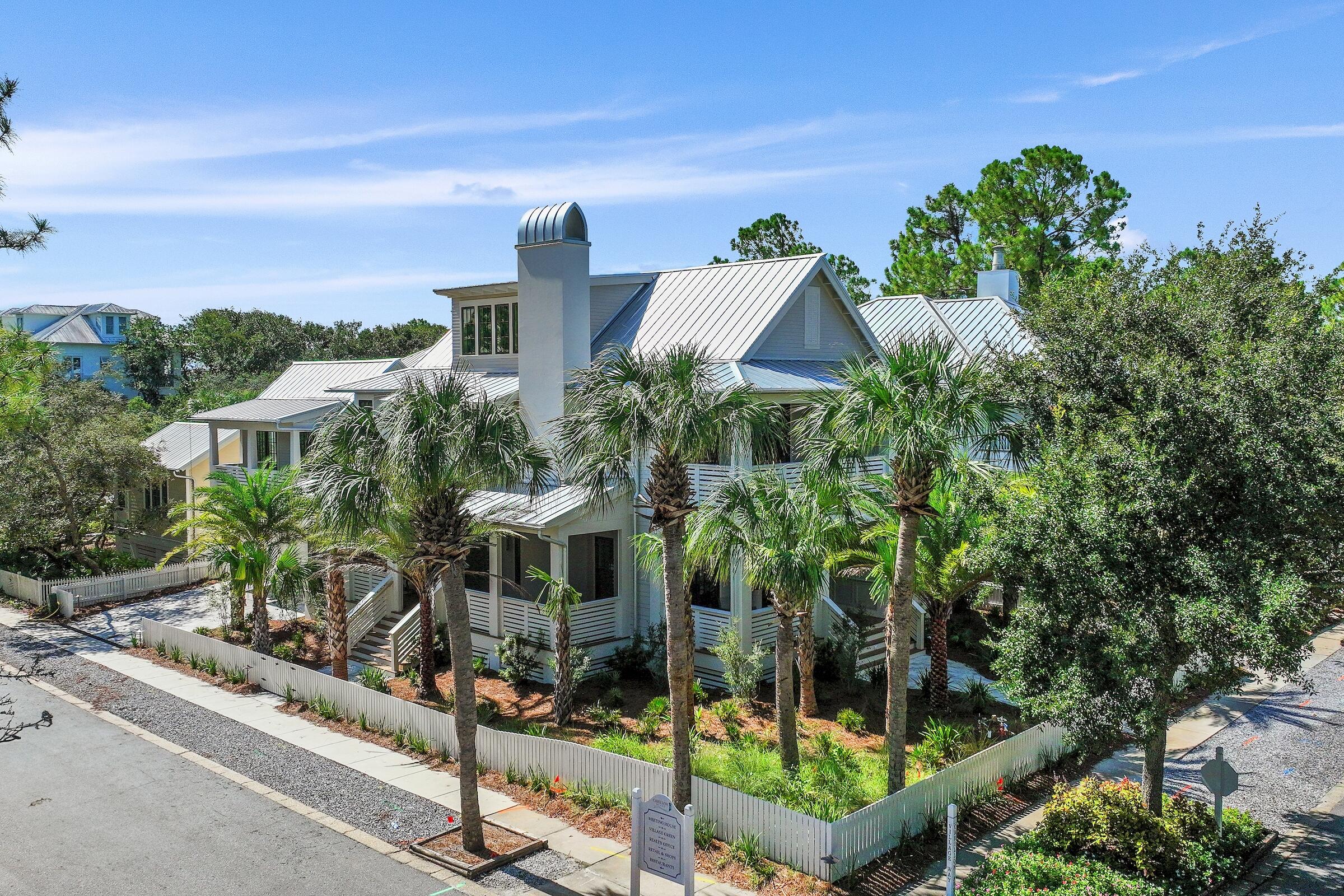 Take advantage of one of the last new build opportunities in Carillon! Nestled within the vibrant coastal community of Carillon Beach, this newly finished and fully furnished turn-key architectural masterpiece designed by renowned architect Geoff Chick will offer the epitome of modern luxury living. Welcome to 101 Carillon Ave, where every square foot is designed to embrace the serenity of seaside living while indulging in contemporary comforts.Situated on a spacious corner lot within a quick walk to town square, pool, basketball and pickleball/tennis courts, this property is located within a gated community offering an array of recreational facilities. Owners and guests can indulge in the ultimate coastal lifestyle with over 3,900 linear feet of private gulf frontage. The community also features 3 sparkling pools, creating a resort-like ambiance for all to enjoy. Rosemary Beach, Alys Beach, and 30Avenue restaurants and shopping are within a few minutes drive or short bike ride on the newly build bike path.
Generously spanning over 4000 square feet, this brand new home with attached Carriage House boasts ample room for relaxation, entertainment, and creating cherished memories. Crafted with meticulous attention to detail, high end finishes and fixtures plus 2024 code structural infrastructure and fully lux furnished, this residence blends sleek contemporary architecture with timeless coastal charm. The home is an open concept with 4 bedroom/4 bath ensuite plus an extra living area on the second floor, another large extra living space/play room third floor with full bath, and includes a Carriage house with kitchen, living, and separate bedroom ensuite to encompass the full 5BR home with excellent rental potential.
The heart of the home is the gourmet kitchen that features top-of-the-line appliances, premium finishes, and ample counter space, catering to both culinary enthusiasts and casual entertainers alike.
You will be able to retreat to the sumptuous master suite, where tranquility awaits. With a spacious layout, lavish ensuite bath, and private balcony access, relaxation is always within reach.
The amenities within this prestigious community are truly exceptional, offering residents access to a basketball court, barbecue area, communal outdoor space, a gym, picnic area, and playground. Whether you prefer a leisurely afternoon by the pool, a lively game of basketball, or a relaxing picnic by the water, this community has something for everyone.
This is an unparalleled opportunity to own a slice of paradise in one of Florida's most coveted coastal destinations. Embrace the essence of luxury beach living and make this your new home. 
Contact us today to schedule a private tour and experience the magic of Carillon Beach living first hand! Buyer to verify all information important to them. Information deemed reliable but not guaranteed.