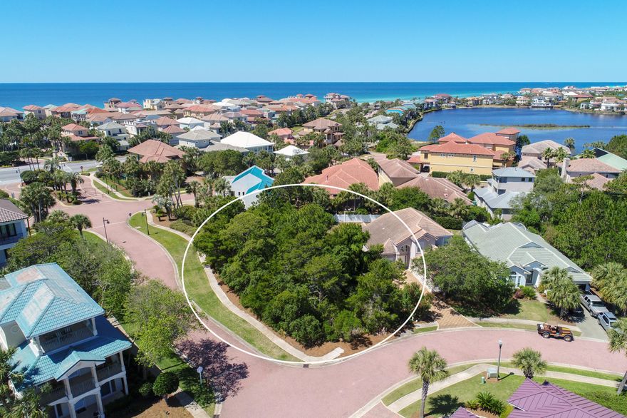 Exemplary corner lot perfectly situated near the south gates in the prestigious gated neighborhood of Destiny East. This exceptional building site is ideal for a primary, secondary or rental focused residence with close proximity to beach access as well as the world class neighborhood amenities of Destiny East including two community pool areas, lake access, fitness center, IMAX theatre, tennis courts, private clubhouse, children's playground and private security. This prominent location also offers excellent proximity to The Destin Commons, Regatta Bay golf course and Whole Foods as well as a pedestrian path leading to all of the outstanding restaurants along Scenic Highway 98.