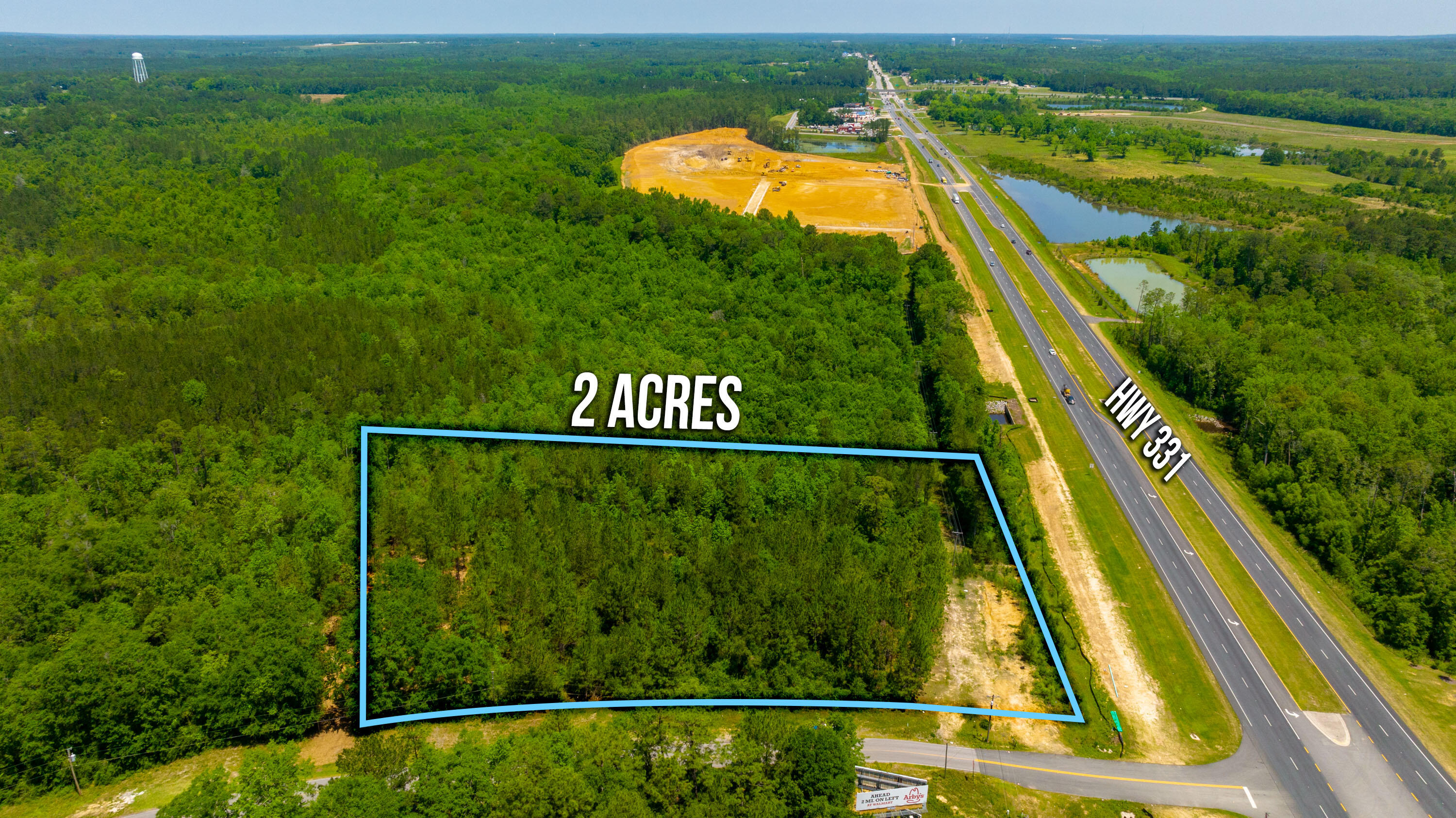 Property is located in the City Limits of DeFuniak Springs with a zoning of C-1. Property adjoins the new proposed Bay Springs S/D. Flood Maps show property is all in ZONE X. Property has road frontage on US Hwy 331S and on Quail Ridge Rd. allowing for excellent visibility and access. Property is wooded but should be easy to clear. Trees are approximately 12 to 15 years and are scattered. Current uses allowed include Banks, Professional and business offices, retail shops, restaurants, studios, antique shops and motels. Use exceptions with special approval include drive-in eating, service stations and bars. Property is located approximately 1 mile South of I-10.