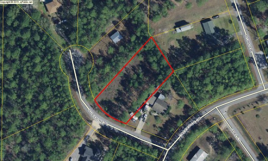 Large lot for building your dream home , quiet community, close to Publix, boat launch, bay and the beaches of south Walton are just a short drive away.
