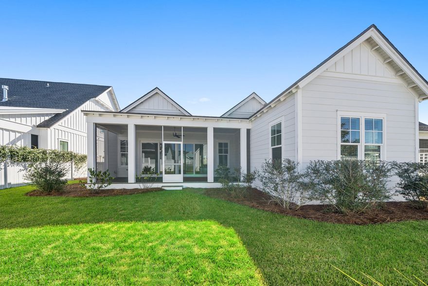 Don't miss the opportunity to live in one of South Walton's most desired neighborhoods of Watersound Origins. Welcome to the refreshed, restaged and reimagined luxury home in one of Walton County's premier communities, Watersound Origins! This beautifully 3B/3B home has been thoughtfully curated with staged furnishings showcasing this spacious one story ranch home that offers a perfect blend of comfort, style, and coastal charm. Soaring 10-foot ceilings, exquisite architectural details, and top-tier finishes adorn every inch of this home exuding modern vibes and coastal sophistication. Overlooking community green space in the front with a private backyard oasis and screened in multi-function back porch. And it's stubbed and plumbed for a private, heated pool!