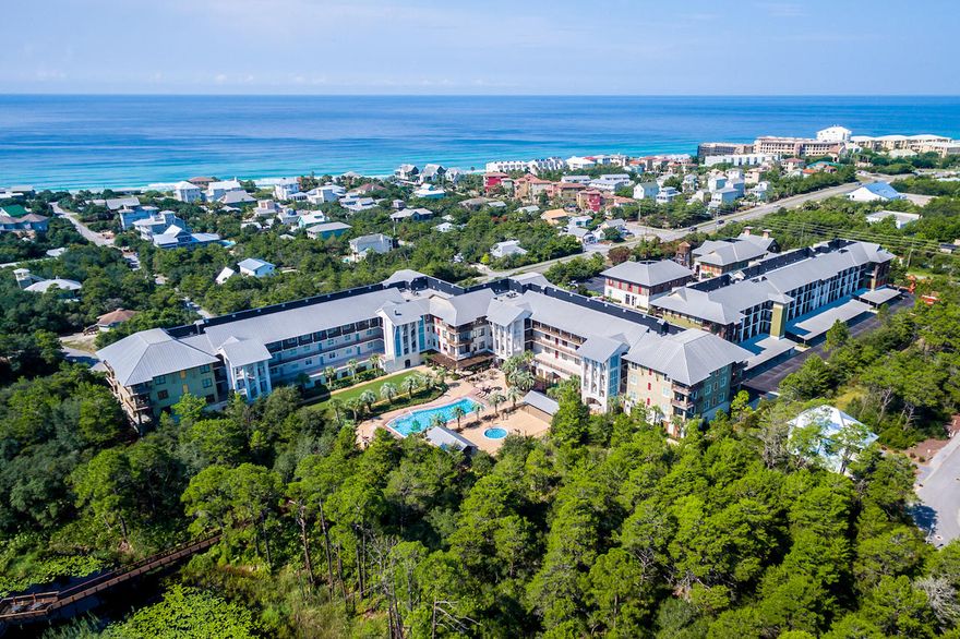 An excellent 3-bedroom condominium home or vacation rental located in Redfish Village of South Walton County on the highly desired 30A Scenic Corridor! Highlights include an open living/dining room and kitchen with large island, breakfast bar, granite countertops and stainless appliances. The master suite includes double sinks, large shower, and balcony. The two other bedrooms enjoy their own baths, plus there's a bunk room that sleeps 4! Enjoy the large pool, spa, patio, and easy access to retail, dining, and of course the beautiful beach! Call to coordinate your showing today!