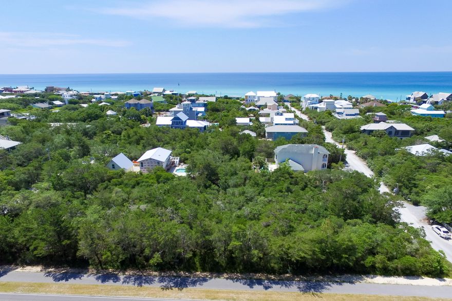 Blue Mountain Beach homesite south of 30A and 5 minute walk to a neighborhood beach access and beach front park. Popular Old Florida Neighborhood with voluntary HOA=NO DUES!! Biking/walking trail is literally around the corner, and within a short drive to dining and entertainment and all that Gulf Place, Blue Mountain, Grayton Beach, Watercolor & Seaside have to offer.