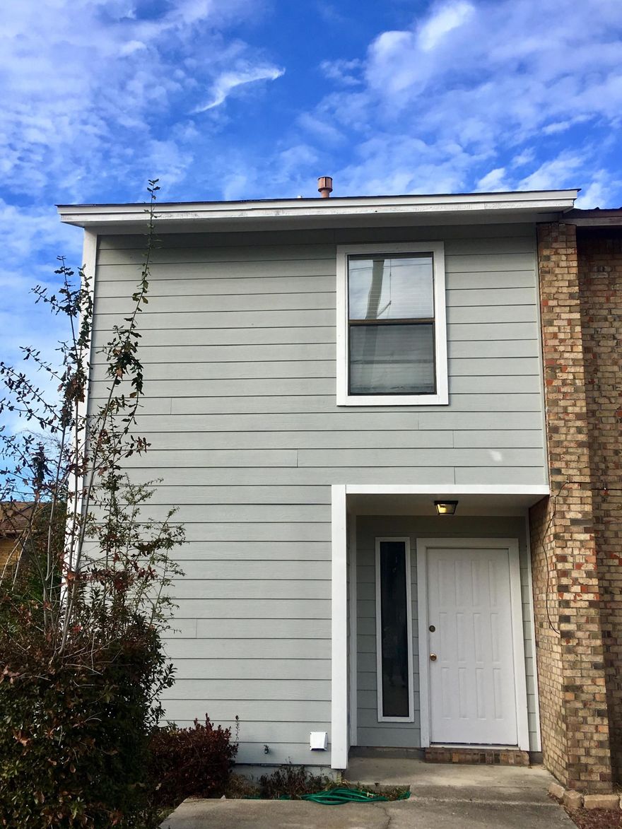 Great Investment Opportunity or Affordable Residence! 2 bd/1.5 ba townhome centrally located and close to everything - NEW ROOF, freshly painted interior and move-in ready! Open living/dining/kitchen area, laundry room and half bath on first floor. Bedrooms and full bathroom on second floor. Privacy fenced rear yard area, open patio and storage area with double doors off patio. Buyer to verify all areas all areas of importance for themselves. Property being sold ''as is''. Contact me for further details.