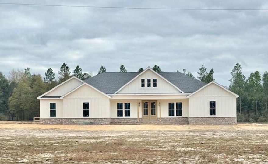 Entered for comp purposes only!Stunning custom home built on 13 acres. Split floor plan with 9' ceilings opening to vaulted ceiling through main living area. Spacious living area open to kitchen & dining with fireplace, island kitchen leading to 31 x 15 screened porch designed for entertaining! The primary suite offers walk in shower, two vanities and large walk in closet with access through the laundry room.Four additional bedrooms and two bathrooms are designed for this family to be a game room opening on to screen porch, an office and two nice size bedrooms. Oversized three car garage, LVP throughout, nice pantry,