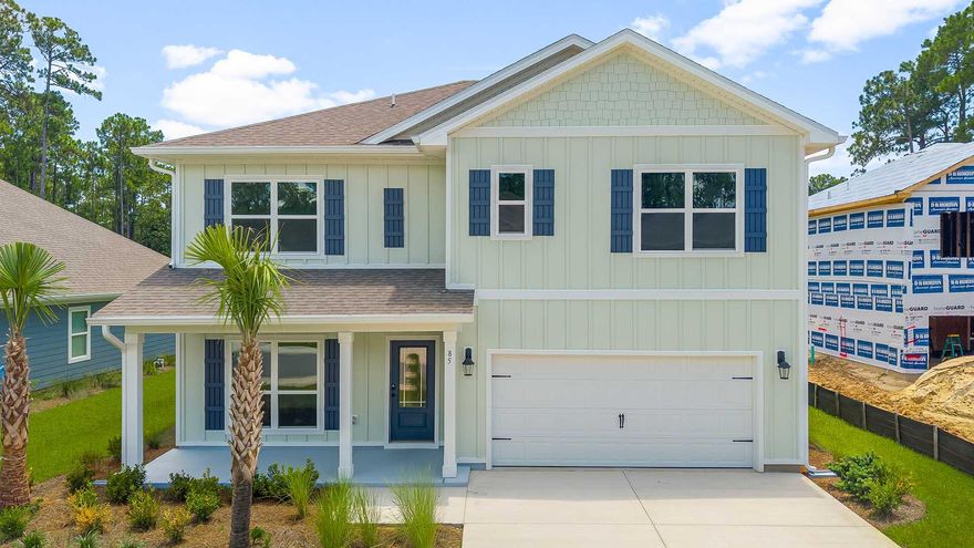 Welcome to 85 Nellie Preserve Lane at Nellie Preserve in Santa Rosa Beach Florida. This home is located in Nellie Preserve and is one of 19 homesites in this secluded community. Step into the elegance of a spacious and inviting foyer leading to a versatile open study that could serve as your home office or a formal living room. The heart of this home is the expansive living area, seamlessly integrating the kitchen and dining space, ideal for entertaining or relaxing with loved ones. The kitchen is a chef's delight, featuring a large center island that has space for bar seating, a walk-in pantry, and ample counter space flanked by sleek cabinetry. A highlight of this floor plan is the main level guest bedroom and a full bathroom, ensuring the privacy and comfort of your guests. Upstairs, discover a cozy second living area that acts as a central hub connecting four additional bedrooms. The luxurious primary suite offers a peaceful sanctuary with its ensuite bath, dual sink vanity, spacious shower, and separate soaking tub. Elegant interior features include sleek, matte black fixtures, EVP flooring throughout the home and elegant quartz countertops in the kitchen and bathrooms. This home's thoughtful design includes an upstairs laundry room, adding to the convenience of everyday living. Nellie Preserve is tucked away just North of Highway 98 in Santa Rosa Beach Florida. Contact a D.R. Horton sales representative today to experience the allure of the Carol floorplan and start making memories on the stunning Gulf Coast.