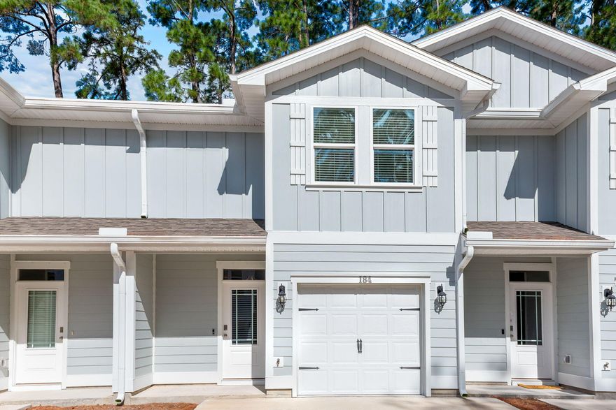 Sometimes the location does all the talking for you and this is one of those properties - the bright and beautiful new community of Sandhill Pines. Located on Mack Bayou, Sandhill Pines is conveniently located near some of the best amenities South Walton has to offer including schools, hospital, beach accesses, shopping, dining and all the entertainment of Grand Blvd and Sandestin Resort. This newly developed townhome community is unique in that it allows short term rentals, making it attractive to both full time residents and vacation rental investors. This 3 bedroom unit offers 2.5 baths, upgraded lighting, upgraded flooring, both garage and driveway parking, granite counters, stainless steel appliances and more. Insurance premium for building coverage is included in the HOA dues.