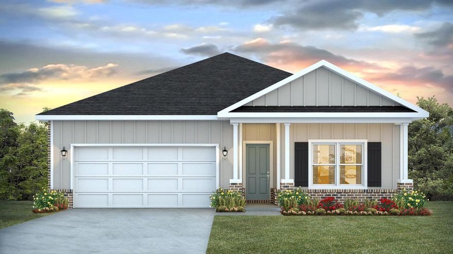 Welcome to Plantation Woods! The charming Beau is one of our most popular & highly desired open concept designs. Equipped with four beds, two baths, a covered patio, and a two-car garage. A thoughtfully designed kitchen offers relaxed living with a lg. island bar, quiet dishwasher, all stainless appliances, and pantry. The primary bedroom and adjoining bath feature a walk-in closet, double sink vanity, tub, and separate shower. Quartz countertops in the kitchen and baths, wood look flooring throughout, and plush carpet in the bedrooms. The Smart Home Connect System includes several convenient devices you will love. Fabric Hurricane door and window protection are also included. Call or text to schedule a tour today! ALL LISTING pictures, colors, features, and size may vary. Square footages are approximate.
