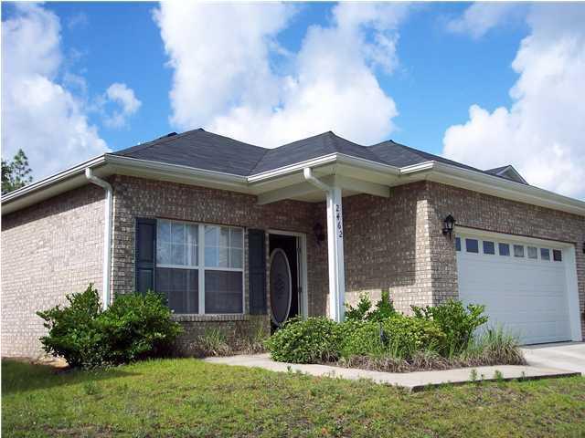 This beautiful 3br/2ba home in North Crestview has a huge & level fenced in back yard for the pets & children. Living room with electric fireplace. Kitchen has granite counter tops, lots of cabinets, pantry and all appliances convey. Dining room is oversized for large Dining Entertainment. Split bedroom plan. Master suite has a large walk in closet & master bath has double vanity w/garden tub/shower combination. Other 2 bedrooms are good size with a full bathroom to share. 2 car garage, inside laundry room and sprinkler system.