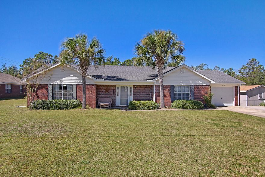 Want the Best Home Value in the Navarre area? Then check out the amazing upgrades ($75,000 in total) this property has to offer by clicking on the photos to view the Outstanding Work which truly make this home so comfortable to live in. Outsidethere is an extra driveway space, care free brick, a great looking deck, a nicely fenced backyard, and storage sheds to store all your tools and lawn equipment. Insidethe welcoming Open vaulted ceiling living space greets you with beautiful fans, wood flooring and an Awesome Kitchen adorned with custom made cabinets, granite counter tops,16 feet of pantry space, plus muchmuch more. An Extraordinary Home Value for the Price awaits you! Come see it today!