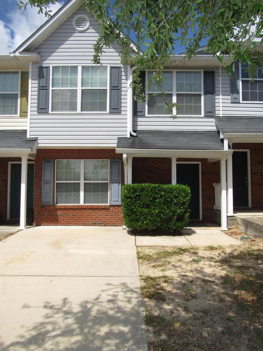 MOVE IN READY! Nice townhome located in South Crestview in the Rolling Pines S/D. This is a great location and is perfect for a first-time home Buyer or as an investment! The townhome was originally purchased as an investment property that consistently rented at a monthly rate of $950. The home has a private driveway, covered front porch and is approximately 1562 sf with 3 bedrooms, 2.5 bathrooms, living room & dining room-family room combo. The kitchen features range, vent hood, side by side refrigerator & pantry. Ceiling fans in the family room & master bedroom. The master bedroom has a large walk-in closet. The home is also complete with a stackable washer & dryer. The attic has pull down stairs and has some storage space. The backyard has an open patio with room for grill and
