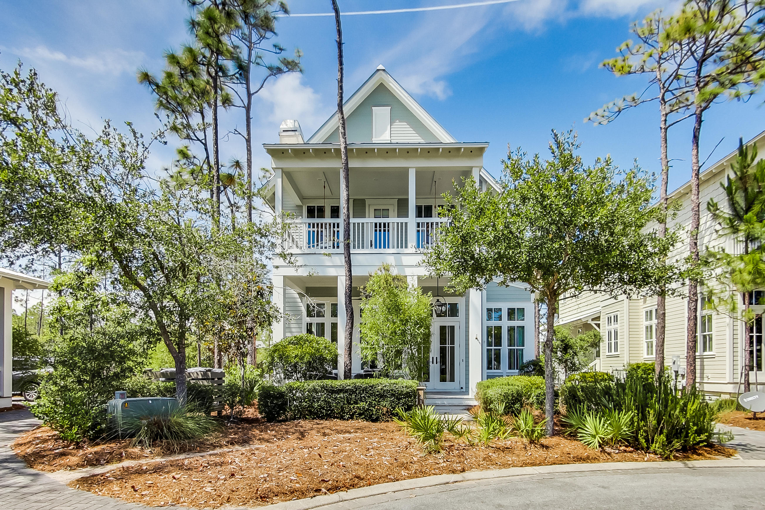 This 4 bedroom 4 and a half bath Romair built home is located in phase IV of Watercolor on a private cul-da -sac and is in a private setting as it backs to nature preserve. The home offers an open living space, large porches, great outdoor space, ample parking and a one car garage. The WaterColor community includes residential homes and a beach-side resort on the beautiful Gulf of Mexico and the breathtaking coastal dune lake, Western Lake. Quaint streets and pathways connect homes to the community parks, shops, the lake and the beach making biking, running and walking that much more enjoyable! The Watercolor community offers several resort style pools to include water slides and a lazy river, tennis courts, basketball courts, playgrounds, fitness center and a boathouse stocked with kayak