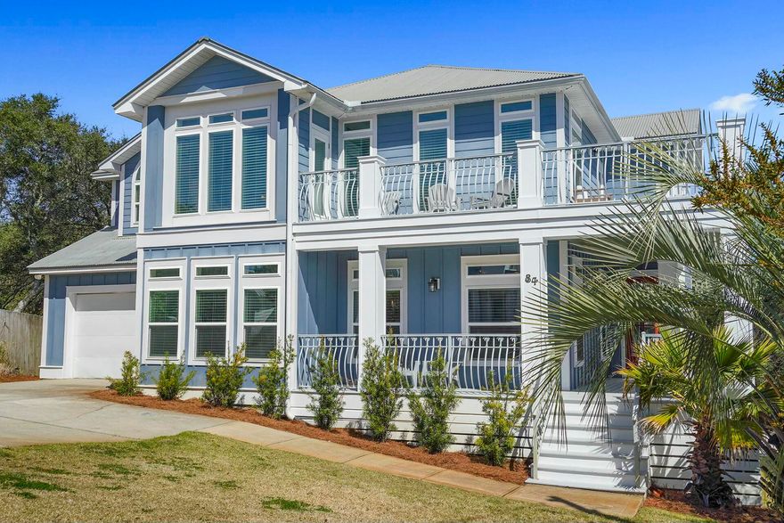 Nestled in the sought-after Dune Allen Beach community, this coastal retreat is just a short walk from the pristine Gulf of Mexico. Offering a spacious and inviting layout, this five-bedroom, three-bathroom home is perfect for hosting large groups, comfortably sleeping up to 16 guests. Southern charm flows throughout, with a welcoming wraparound porch and plenty of natural light that brightens every corner of the home.The main floor features an expansive open-concept living area that seamlessly blends the living room, kitchen, and dining space--ideal for gathering with family and friends. Two of the home's five bedrooms are on this level, along with a beautifully appointed bathroom showcasing granite countertops, a walk-in shower with a built-in seat, and chic tile accents. The two bedrooms on the first  floor are furnished with twin/twin bunk beds, perfect for both kids and adults.

Upstairs, three additional bedrooms provide plenty of space for relaxation. A Jack and Jill bathroom offers double sinks, a walk-in shower, and luxurious granite finishes.

The master suite is the highlight of the second floor, offering a peaceful retreat with a cozy sitting area and a spa-like ensuite bathroom, complete with a walk-in shower, a freestanding soaking tub, dual sinks, and a private water closet. Step out onto the second-floor balcony to take in sweeping Gulf viewswhether it's sunrise over the water or a quiet moment at sunset, this spot is perfect for enjoying the coastal beauty.

Outside, the home's private pool and spacious patio provide an ideal space for outdoor living. Whether you're lounging in the sun, enjoying a refreshing swim, or dining al fresco, the backyard oasis invites you to relax and unwind in true Florida style. High and dry in flood zone X.

Just a short distance to the beach, local shops, and restaurants, this home offers the best of Dune Allen Beach living. Don't miss your chance to own this beautiful coastal gem and make it your own getaway paradise.