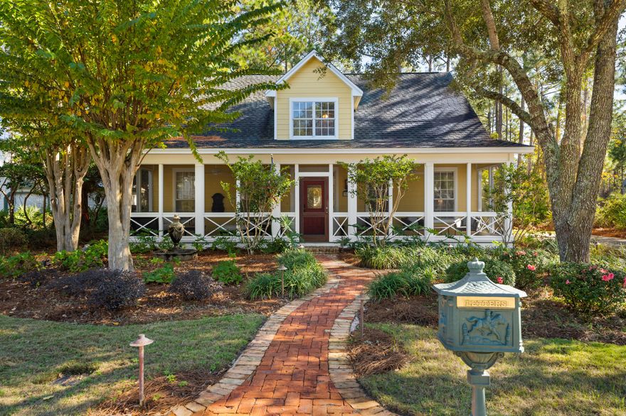 Charming home located in the heart of Seagrove Beach within walking distance to the beach. Large landscaped lot with screened in front porch. Three bedrooms with master suite on the first floor, stunning recently remodeled master bathroom and half bath. Wood planked floors and fireplace in the living room. Two bedrooms on second floor with jack & jill bathroom with a sitting area between the bedrooms. Large and accessible attic storage. One owner, never been rented, great for full time residence, second home or rental property. Lot has plenty of room for a carriage house and a pool. Greenwood Street public beach access is within a 1/2 mile. Conveniently located within walking & biking distance to Seaside, Watercolor and our various restaurants & shopping on 30A.
