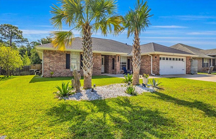 Seller offering assistance with closing cost and new interior paint package with acceptable offer.  FOUR BEDROOMS and THREE FULL BATHROOMS in this updated brick home. Split floor plan including Jack & Jill and Luxury VP through out the home.  Kitchen with beautiful White Cabinets and Quartz Counter Tops. Stainless Steal Appliances  and lots of extra interior touches to include Wooded Accent Wall. House sits up high for breathtaking views of verdant foliage and a clear sandy bottom Creek that leads to the Bayou from the spacious rear deck,   Roof two years old, AC and water heater one year. Come see this beautiful home in nestled in the tranquil Waterstone Community.