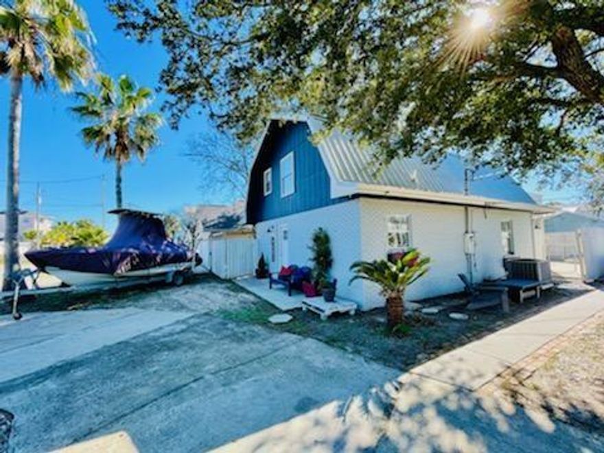 One of PCB's best kept secrets are the homes of Bid-A-Wee and their private beaches! Incredible opportunity to own your own beachfront along with a lovely 3 bedroom 2 bath home with separate guest room/office/or you decide. This home is perfect for the family who enjoys the beach life, with 6 private beach access points-AND you can walk or drive your golf cart to the Gulf of Mexico. Fenced private backyard with a covered patio and large deck off of the master bedroom are perfect spots for relaxing, entertaining, watching the sunsets or simply listening to the soothing sounds of the beach. The corner lot offers extra privacy and no houses in the way when you look down the street to your own private beach entrance.