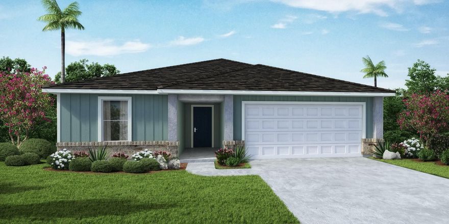 Sage 3 Bedroom, 2 Bath, 2 Car Garage with 1882 Square Feet. Home has Large Owners Suite and Owners Bath