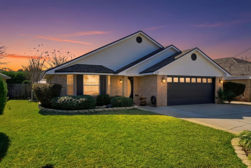 Welcome to 570 Rough Leaf Lane, where curb appeal and pride of ownership shine the moment you arrive. An extended, extra-wide driveway provides convenient overflow parking, and the neighborhood includes speed bumps for added peace of mind. Ideally located near shopping, dining, and the Hurlburt Field AFB, this home offers both comfort and convenience.This meticulously maintained, move-in-ready home features three oversized bedrooms, two full bathrooms, and two separate living areas--a rare and functional layout. The formal den overlooks the dining area and also serves beautifully as a home office or secondary living space. The screened in Florida room adds versatility, complete with pull-down shades for sunny afternoons or the option to enjoy abundant natural light. The home has already been professionally deep cleaned and reflects exceptional attention to detail throughout --
Please note the owners do not wear shoes inside.

Tall ceilings and plentiful natural light make the home feel even more spacious. The kitchen showcases crisp white cabinetry, and brand-new plush carpet with extra-thick padding has been installed in all bedrooms for comfort and durability.

The primary bathroom offers a deep soaking tub with tile extending up the walls, creating a relaxing retreat. Step outside to a private, fully fenced backyard with stepping-stone pathways and plenty of room to add a pool if desiredeven in January, the yard looks fantastic with no photo enhancement needed.

Additional highlights include public sewer (not septic), no flood zone, a roof only four years old, HVAC approximately six years old, and a water heater less than two years oldall contributing to true move-in readiness and more affordable insurance costs. The HOA is only $100 per year, making ownership both practical and cost-effective.


Schedule your private showing todaythis home will not last long.