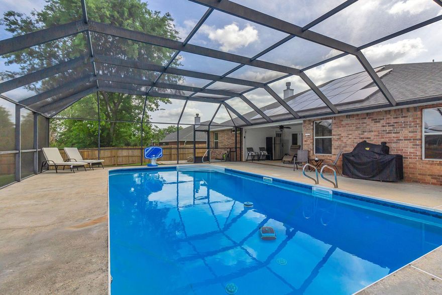 Welcome to this stunning 4 bedroom, 2 bathroom house with a pool in Crestview, FL! This home boasts a fenced yard for added privacy, a covered patio perfect for outdoor entertaining, and solar panels for energy savings. Enjoy cooking in the spacious kitchen with a convenient breakfast bar. Relax and unwind in the screened pool, with pool service included for your convenience. Lawn service is also included, making maintenance a breeze. Don't miss out on this amazing opportunity to call this house your home! Conveniently located and move-in ready, this home is a perfect place to call home. Don't miss your chance to see it! Schedule a showing today. Call 850-729-0399 View rental requirements or apply at www.RentwithBSR.com

No smoking or vaping. A small dog may be allowed with some restrictions and a $400 non-refundable pet fee. FEES: $50 per adult 18+ application fee, Landlord Liability Policy (if proof of Renter's coverage is not provided) $15 mo, Pest Assurance pest control policy $20 mo.