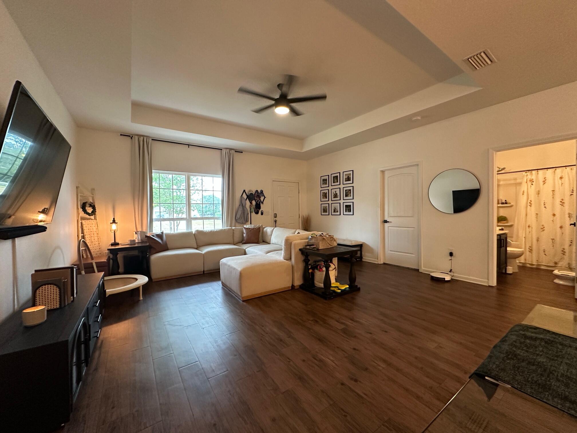 Charming 3 bedroom, 2 bath home situated in the heart of master planned community, Hammock Bay! This home boasts a spacious, open floor plan, walk-in closets, extended kitchen island, farmhouse sink, and more. Located just steps away from the community clubhouse, three swimming pools, tennis courts, basketball & pickle ball courts, event room, and gym. This neighborhood is home to the General Store, giant outdoor screen, the NEW Props Brewery & food truck pads, and frequent community events. This home features keyless entry, giant master bedroom, and beautiful flooring. . Lawn care, irrigation, trash services, and cable included.