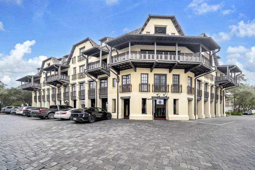 Renovated and south of 30A in the heart of Rosemary Beach, this exquisite fully furnished 3-bedroom, 3-bath corner residence offers 2,052 square feet of refined coastal living. Abundant natural light cascades through the space, accentuating wide-plank solid hardwood floors throughout. The gourmet kitchen is beautifully appointed with Viking appliances, quartz countertops, and quartz backsplash, creating an elegant yet functional centerpiece for entertaining. A covered balcony extends the living space, providing the perfect setting for people-watching and enjoying refreshing coastal breezes. The thoughtfully designed floor plan features two stunning master suites and a custom bunk room, ideal for hosting family and guests. Extensive storage includes a dedicated laundry and storage room  plus a private storage area featuring a separate entrance. A designated covered parking space conveniently located near the elevator conveys with the unit. Just steps from Rosemary Beach's renowned boutiques, green spaces, fine dining, community pools, tennis courts, and beach access. An outstanding luxury retreat with strong rental potential.

