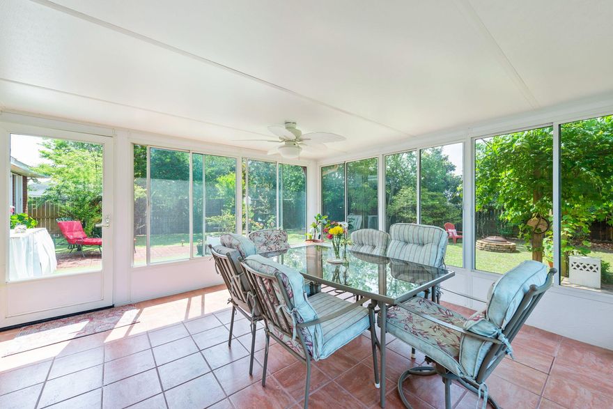 Welcome to your dream oasis! NO HOA; This stunning 4-bedroom, 2-bathroom home is a rare gem nestled just 1 mile from the beach, (9 miles to Hurlburt Field) offering a serene escape with unbeatable convenience. New Stove! Step into luxury as you're greeted by gleaming NEW LVP flooring that flows throughout the spacious interior. Entertain in style in the expansive 14 x 15 glassed Florida room, adorned with ceramic tile flooring, where you can bask in the tranquility of your own private bird sanctuary. Unwind on the charming and peaceful10x10 patio featuring a pergola frame, or soak up the sunshine on an additional uncovered patio - perfect for outdoor gatherings and al fresco dining. No need to worry about the elements, as this home boasts hurricane shutters and a new roof installed 2022! Living room has fireplace for those chilly winter and fall nights; Additional bedroom in front has large custom windows for lots of light and would make a great office too; Lanai with all glass inserts and windows in a peaceful place to have morning coffee and relax with drinks in the afternoon; Large yard with fruit trees in backyard;  Storage shed to store all those yard equipment and tools;  Come view this home close to beaches, shopping and restaurants today!!