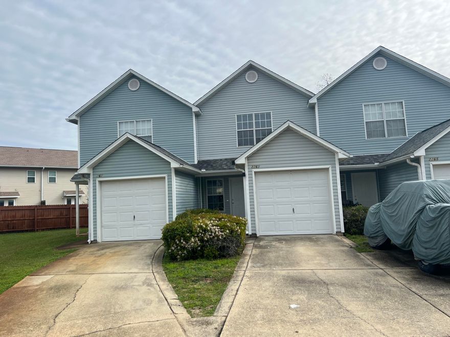 Spacious two bedroom townhouse with garage at end of cul-de-sac and just off Racetrack Road. Has living/dining combination with extended breakfast bar. Half bath downstairs with each bedroom having it's own private bath. Yard service included. Sorry, no pets allowed. All Coastal Realty Services residents are enrolled in the Resident Benefits Package (RBP) which includes renters insurance, HVAC air filter delivery (for applicable properties) and our best-in-class resident rewards program, and much more! More details upon application.