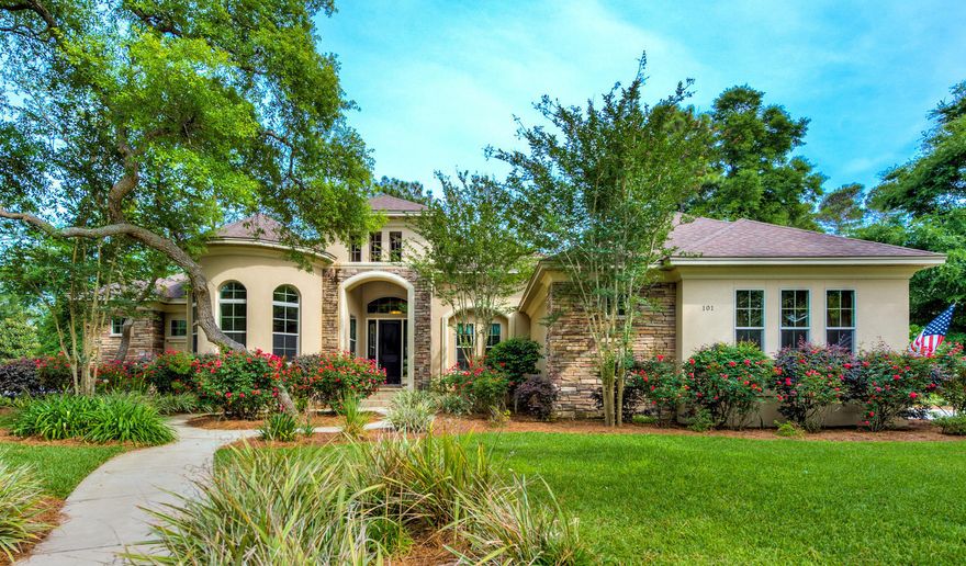 Exceptional 4 Bedroom home on a corner lot in Swift Creek located on just under .5 acre and full of custom details. This 1st Place Parade of Homes Winner includes exterior stone and turret, interior inlayed flooring, coffered ceiling, concealed walk in pantry & custom mudroom area. This home also features 2x6 Walls, Icynene Insulation on the Roof Deck and Garage, Impact Rated Windows, Central Vacuum, and a Rinnai Tankless Hot Water. This Arthur Rutenberg & Robert Fisher build is located just across the street from the community amenities to include: Pool, Community Room, Tennis & Basketball Courts, Walking Trails, Playground, and Lake Park this home is a must see! Check out the *3D Virtual Tour* & make an appointment to see it today.