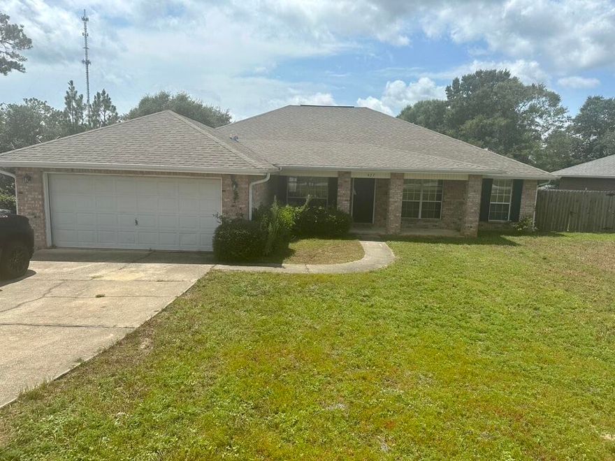Large 4 BD/2Bath home with flex room and no carpet in Old Bethel Estates PH II. This home boasts vaulted ceilings as well as a wood burning fireplace.  The kitchen has granite countertops and newer cabinets, stainless steel appliances as well as a pantry and eat in kitchen area. Primary bedroom suite has a large spacious bath with garden tub and walk in shower. Solar panels keep your utilities to a minimum.  A New privacy fence recently installed encloses the large back yard.  Pets considered on a case by case basis with a nonrefundable fee.