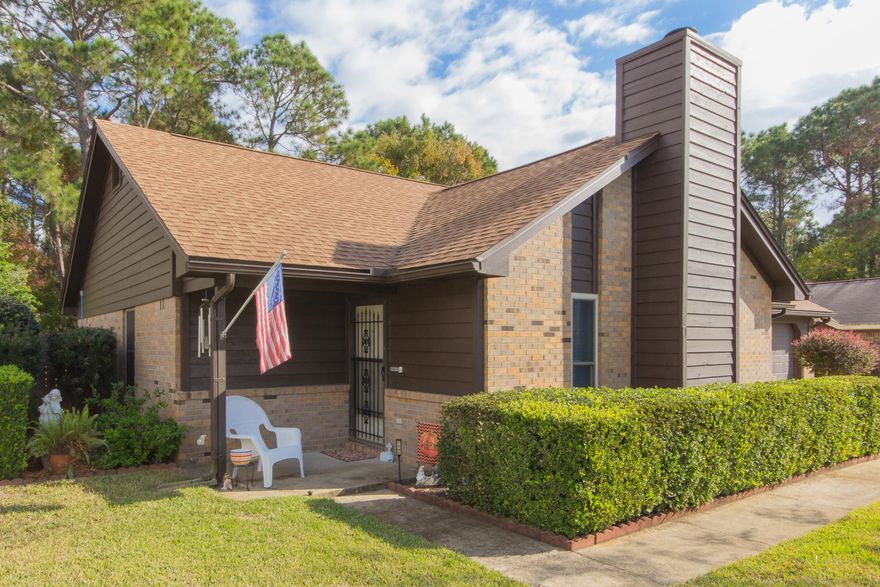 Lovely 3/2 Brick home just 3 miles West of Hurlburt tucked into the back of the popular Chateau Estates neighborhood. This well cared for home has only ever had 2 owners and pride of ownership shows throughout. This unique floor plan includes 2 living spaces--the front living room has a fireplace and a second big family room with many windows that overlook your large fenced backyard. The yard has a well pump and sprinkler system too! Located on a quiet dead end cul-de-sac and also backs up to a nice wooded greenbelt for lots of privacy. Great home for a family with kids. No need to worry about traffic. There is also an oversized two car garage with attic storage plus a spacious driveway. Don't wait! This well built home is in excellent condition and will not last long!