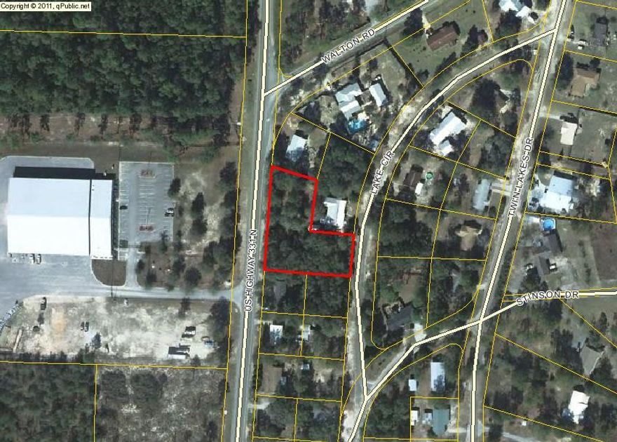 Ideal location with highway frontage on 331 and a private parcel on Lake Cir. Dr. Take advantage of the package price the seller is offering for all 3 lots. This location is PRIME within DeFuniak Springs, yet affordable. Call listing broker today with any questions.