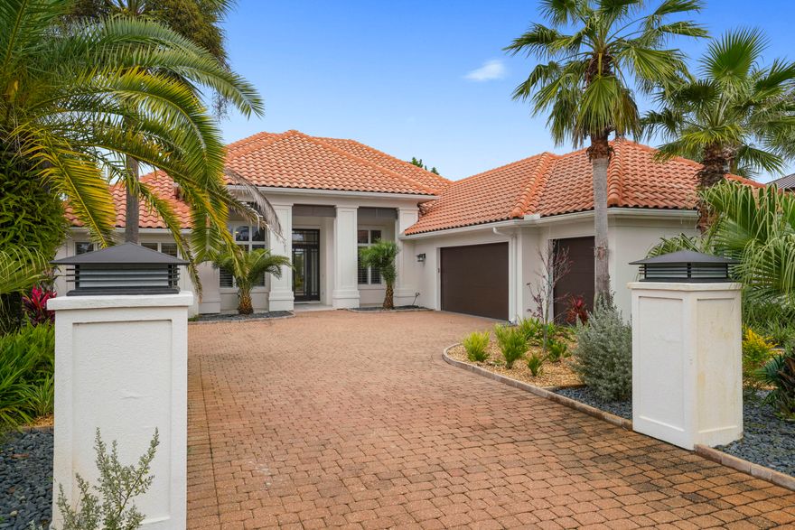Gorgeous 3,000 square foot home in the private gated community of BellaMar. Located only 1300 feet from the deeded beach access. Presenting an exquisite coastal residence where sophistication meets seaside living. Step into a welcoming foyer that sets the tone for this meticulously designed home. The expansive living area seamlessly transitions to the outdoors through discreet glass doors, creating a harmonious blend of indoor and outdoor living. Throughout the living spaces, pristine 24''x24'' porcelain tiles guide you to a state-of-the-art kitchen featuring floor-to-ceiling custom maple cabinetry, a concealed breakfast bar, and a suite of premium Thermador appliances, including a 36'' gas range and a 72-bottle wine column.

Ideal for entertaining, the adjacent gathering area boasts a fireplace and direct access to a meticulously landscaped outdoor oasis. The saltwater pool, complemented by a summer

Throughout the living spaces, pristine 24''x24'' porcelain tiles guide you to a state-of-the-art kitchen featuring floor-to-ceiling custom maple cabinetry, a concealed breakfast bar, and a suite of premium Thermador appliances, including a 36'' gas range and a 72-bottle wine column. Ideal for entertaining, the adjacent gathering area boasts a fireplace and direct access to a meticulously landscaped outdoor oasis. The saltwater pool, complemented by a summer kitchen, invites residents to savor the coastal lifestyle in style.

Privacy is paramount in the separate master wing, accessible through glass doors that lead to the outdoor pool retreat. The master bath and closet showcase bespoke maple cabinetry, heated floors, and thoughtful amenities, ensuring a sanctuary-like experience.

Thoughtful details abound, from lighted toe kicks to a Toto Neorest, creating a luxurious ambiance throughout. Guest bedrooms feature warm maple hardwood floors, and the outdoor saltwater pool, enclosed by a screen enclosure, is managed by a Hayward Omnilogic system.

Situated on Scenic Hwy. 30-A, BellaMar offers a prime location in proximity to entertainment, dining, and the renowned Gulf Coast beaches. A dedicated beach access ensures a seamless connection to the pristine sands and emerald waters of the Gulf.

This turnkey residence is offered fully furnished, allowing for an effortless transition into a refined coastal lifestyle. Verify all details with potential buyers to secure your piece of coastal sophistication.