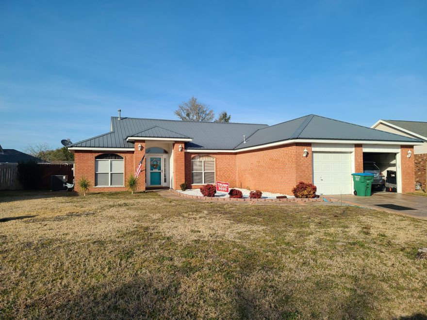 So much more than expected in this well designed Florida ranch.  Lovely hardwood floors throughout with tile in the wet areas.  Stainless and granite with an open and sunny, eat -in kitchen.  Vaulted ceilings, fireplace, sun room, dining room and beautiful architectural features.  Lots of upgrades and special features including the backyard paradise with in ground pool, BBQ, bar table, oversized deck space, and privacy fence.  Space alongside the house for a small bass boat.  House sits up a bit on the lot for extra privacy.  2 car garage, large pantry, laundry with washer dryer, metal roof and more, more , more...Pets not allowed.  Only service animals.