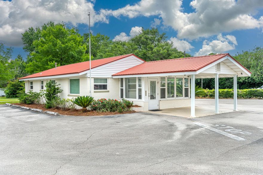 Commercial opportunities like this are a rare find in DeFuniak Springs. This property includes over an acre with 150 feet of highway frontage on Highway 90. The office building has a front porch area, a large reception area, two offices, two bathrooms and a storage area. This property is zoned Light Industrial which allows for any uses allowed in C-1 & C-2 that does not require review along with wholesale, warehouse and storage use. See Documents for more information. The lease will be a three year term with a set amount of $3500 per month which includes lawn service. Tenant will be responsible for all utilities. Parking lot has a minimum of 20 spaces and this lease does include the back lot! Lawn & Facility Maintenance included in lease amount!